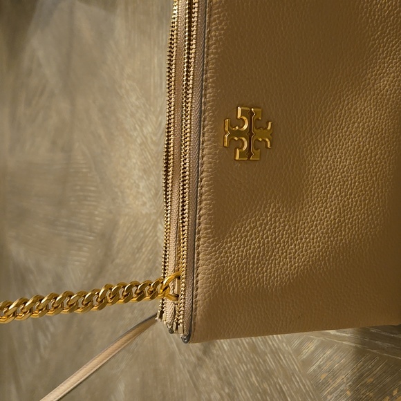 EUC Tory Burch Crossbody-Brown Everly Mini Top Zip - Picture 2 of 3